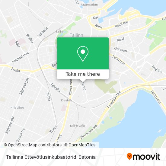 Tallinna Ettevõtlusinkubaatorid map
