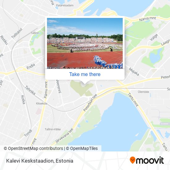 Карта Kalevi Keskstaadion