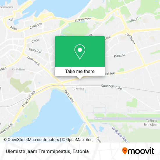 Карта Ülemiste jaam Trammipeatus