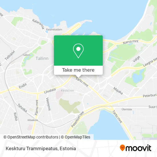 Карта Keskturu Trammipeatus