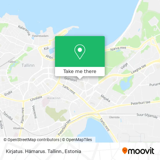 Kirjatus. Hämarus. Tallinn. map