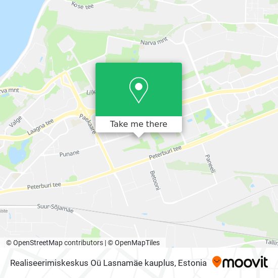 Realiseerimiskeskus Oü Lasnamäe kauplus map