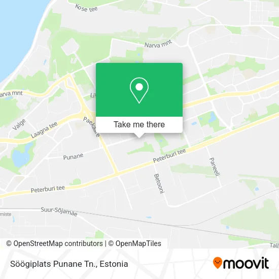 Карта Söögiplats Punane Tn.