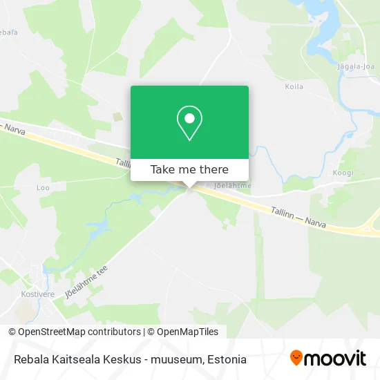 Карта Rebala Kaitseala Keskus - muuseum