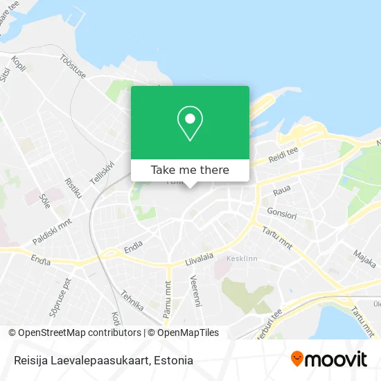 Reisija Laevalepaasukaart map