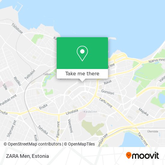 ZARA Men map