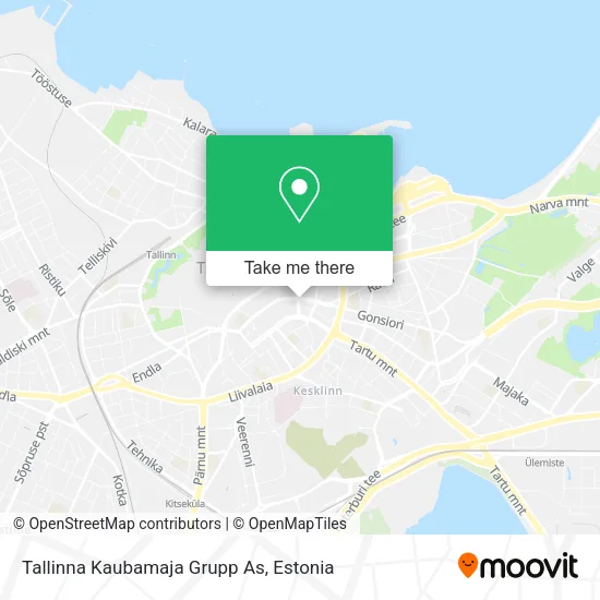 Карта Tallinna Kaubamaja Grupp As