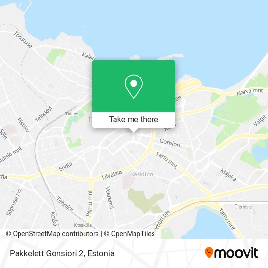Карта Pakkelett Gonsiori 2