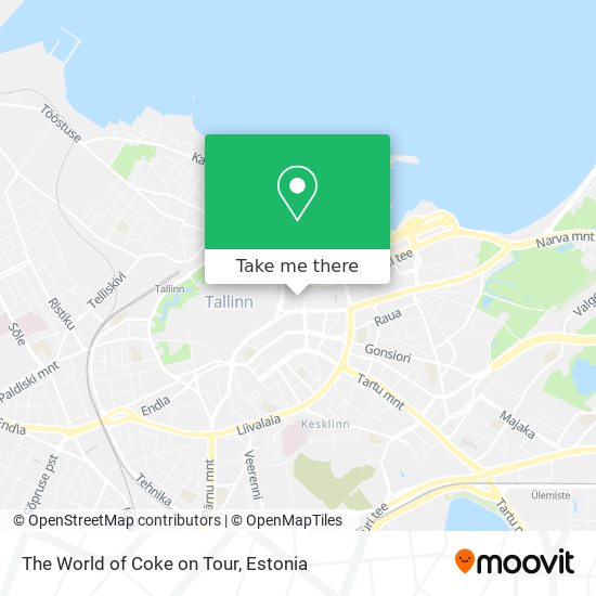 The World of Coke on Tour map