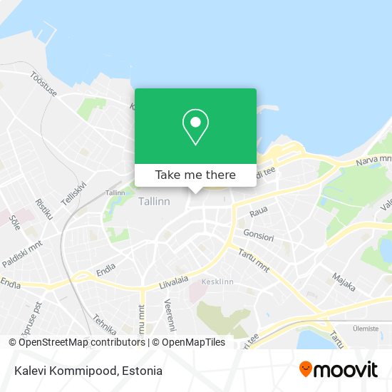 Карта Kalevi Kommipood
