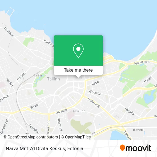 Narva Mnt 7d Divita Keskus map