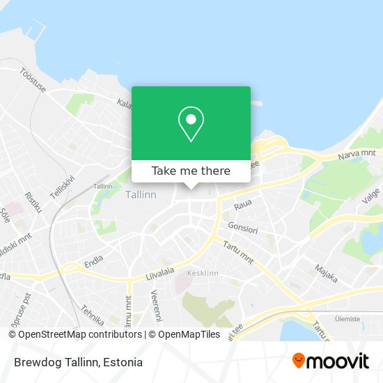 Brewdog Tallinn map