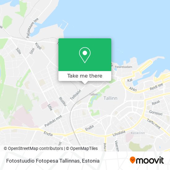 Карта Fotostuudio Fotopesa Tallinnas