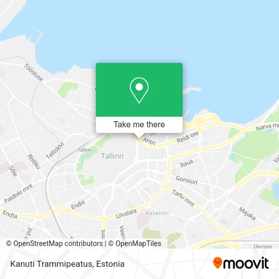 Карта Kanuti Trammipeatus