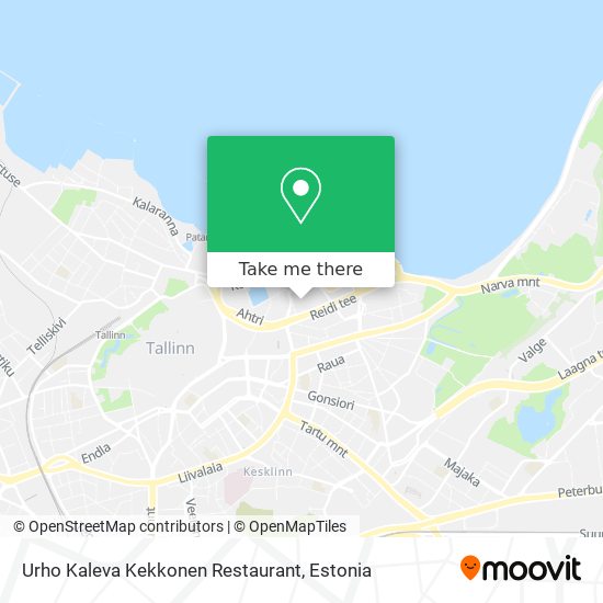 Urho Kaleva Kekkonen Restaurant map