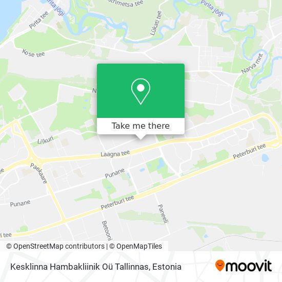 Карта Kesklinna Hambakliinik Oü Tallinnas