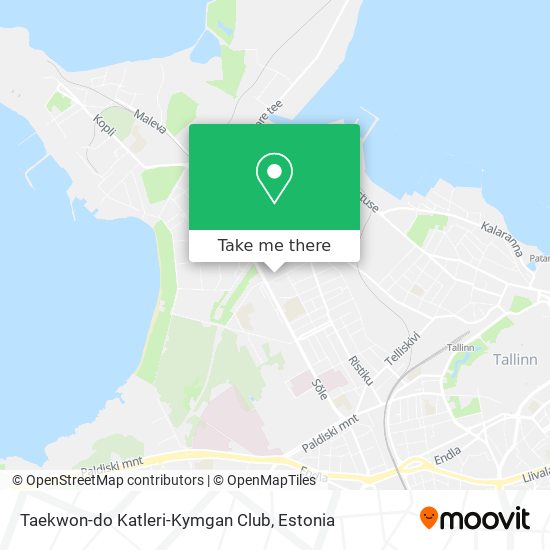 Taekwon-do Katleri-Kymgan Club map