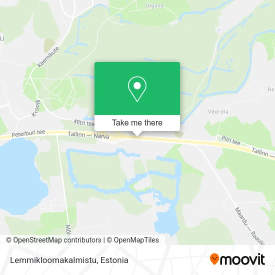 Карта Lemmikloomakalmistu