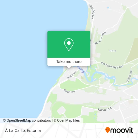 À La Carte map