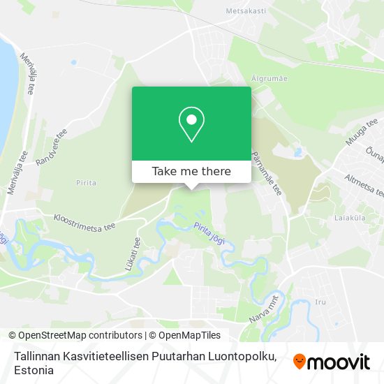 Tallinnan Kasvitieteellisen Puutarhan Luontopolku map