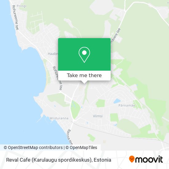 Карта Reval Cafe (Karulaugu spordikeskus)