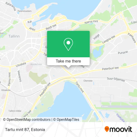 Tartu mnt 87 map