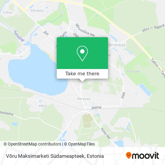Võru Maksimarketi Südameapteek map