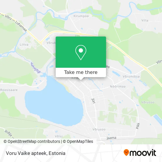 Карта Voru Vaike apteek