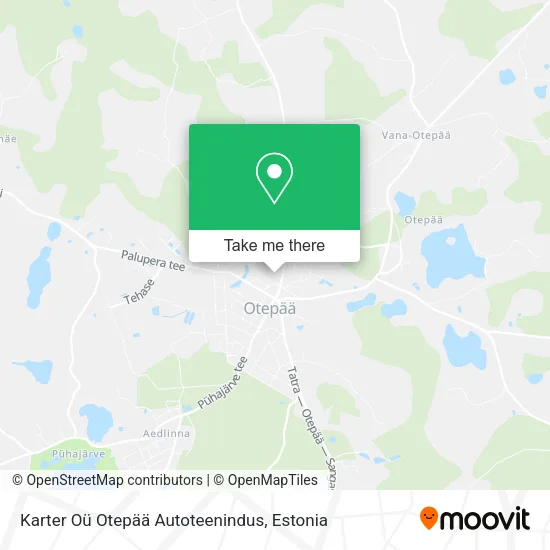 Карта Karter Oü Otepää Autoteenindus