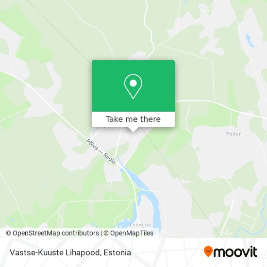 Vastse-Kuuste Lihapood map