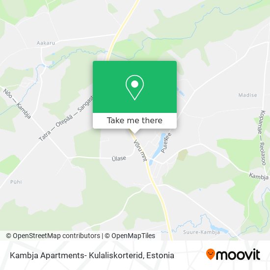 Kambja Apartments- Kulaliskorterid map