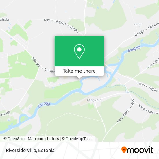 Riverside Villa map