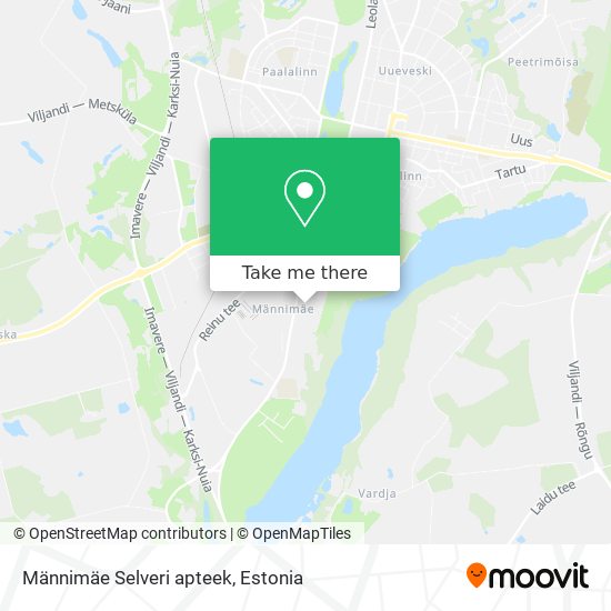 Männimäe Selveri apteek map