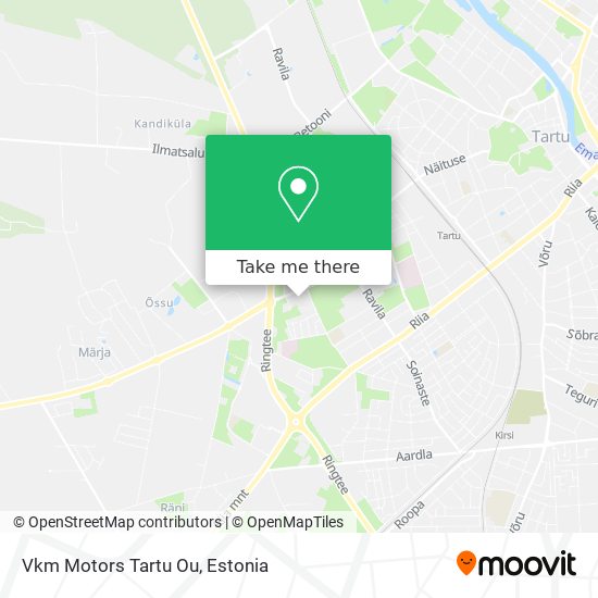 Vkm Motors Tartu Ou map