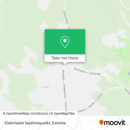 Карта Elektriauto laadimispunkt