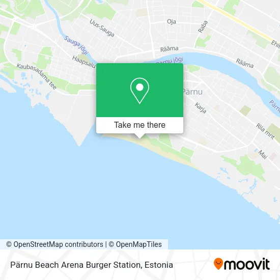 Pärnu Beach Arena Burger Station map