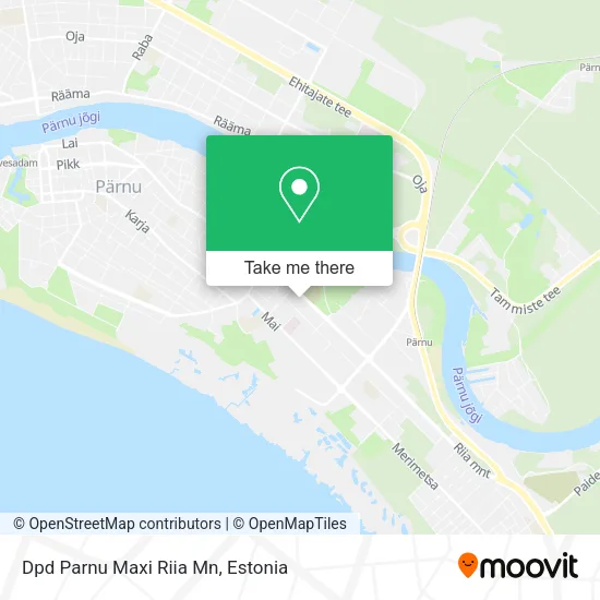 Карта Dpd Parnu Maxi Riia Mn