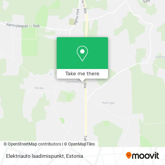 Карта Elektriauto laadimispunkt