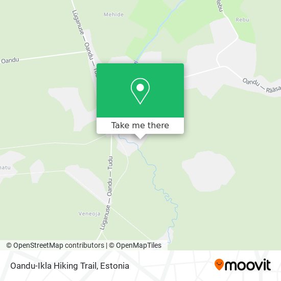 Oandu-Ikla Hiking Trail map