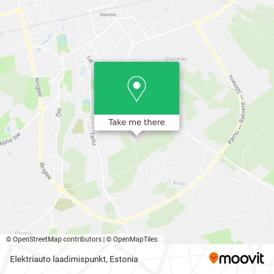 Карта Elektriauto laadimispunkt