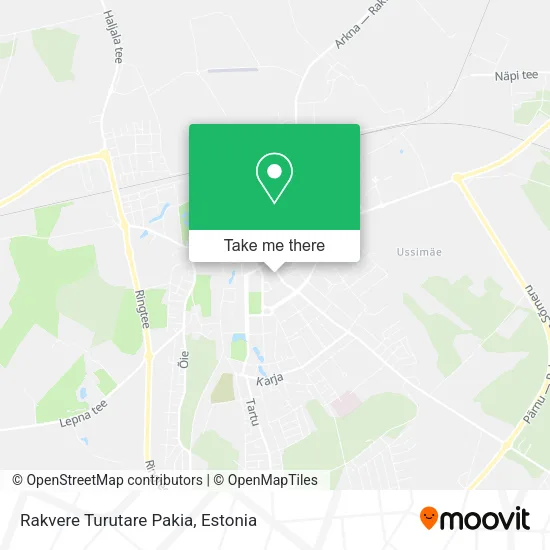 Карта Rakvere Turutare Pakia