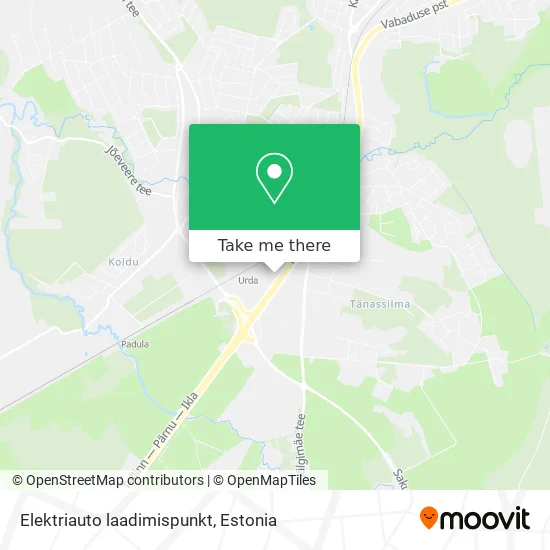Карта Elektriauto laadimispunkt