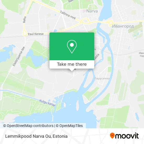 Карта Lemmikpood Narva Ou