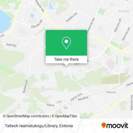Карта Taltech raamatukogu/Library
