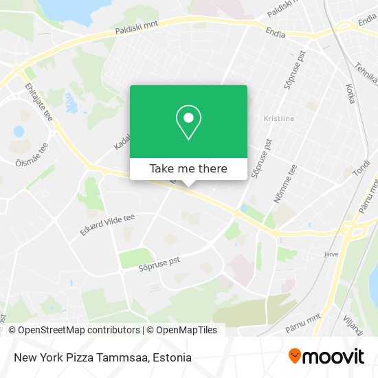 New York Pizza Tammsaa map