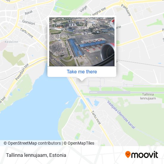 Tallinna lennujaam map