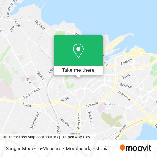 Sangar Made-To-Measure / Mõõdusärk map