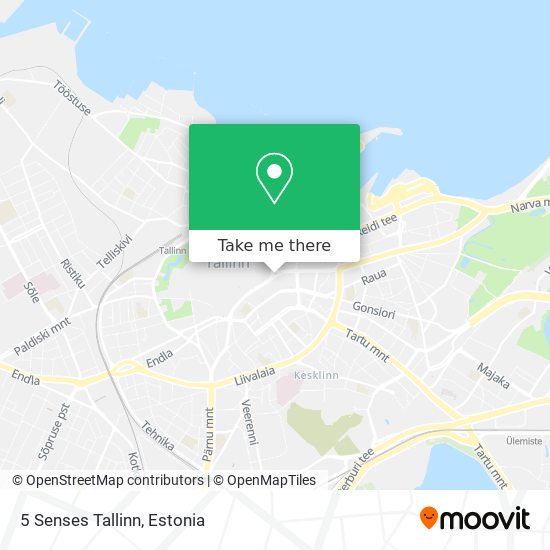 5 Senses Tallinn map