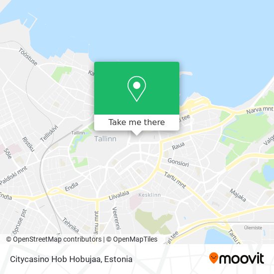 Citycasino Hob Hobujaa map