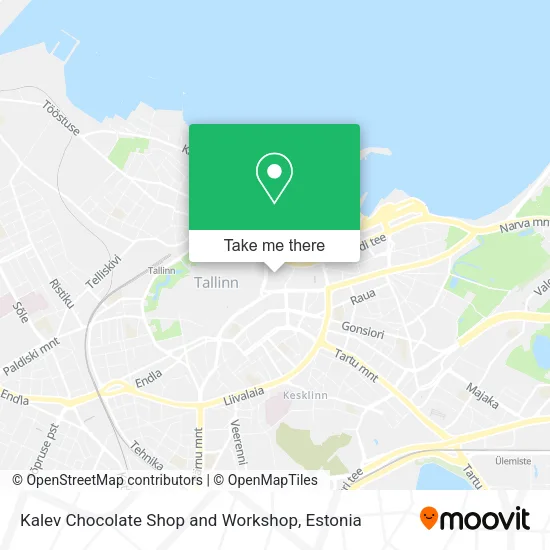 Карта Kalev Chocolate Shop and Workshop